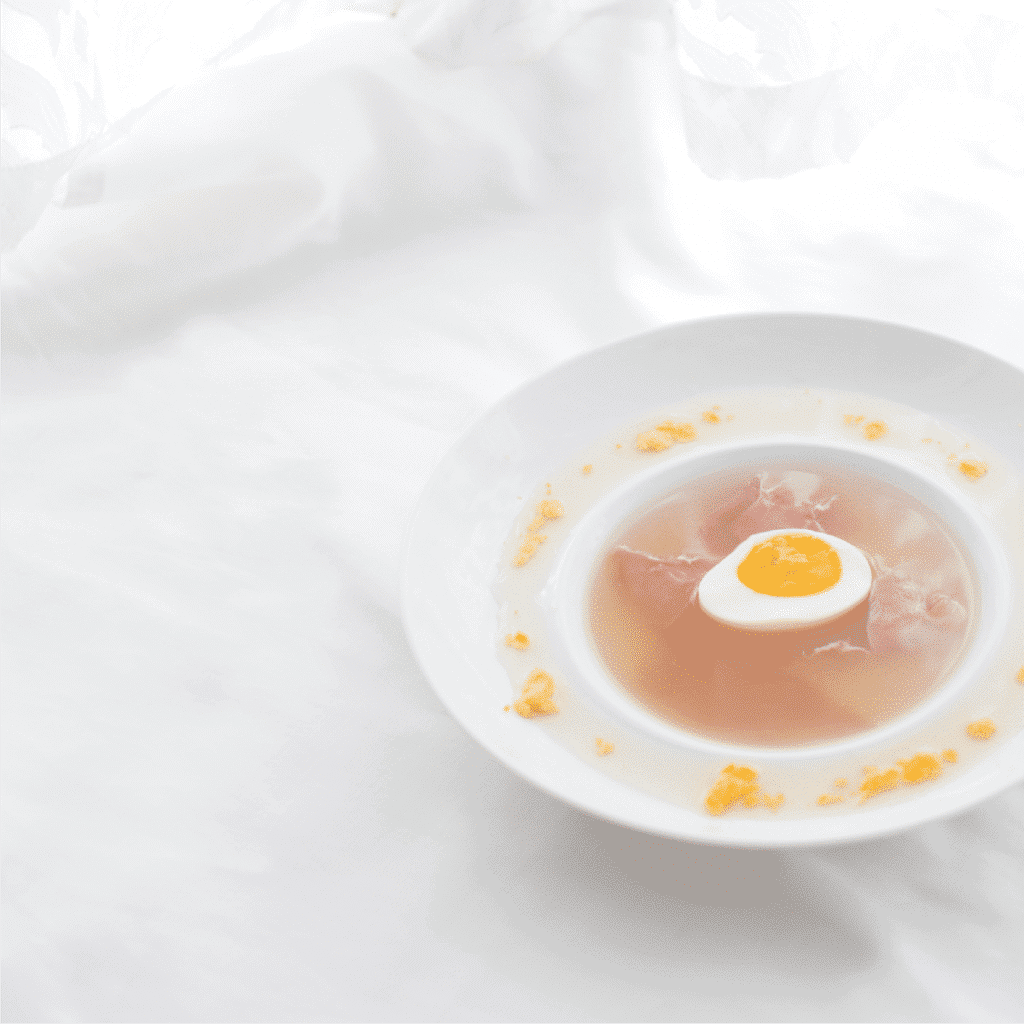 健康食譜：西班牙黑毛猪 火腿水中蛋湯